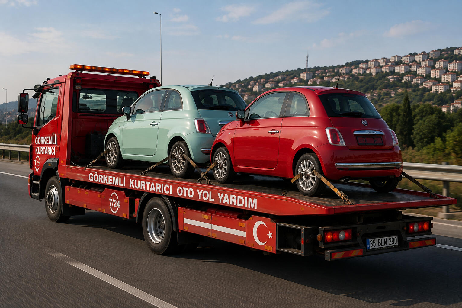Oto kurtarma ve yol yardım İzmir Bornova'da Görkemli Kurtarıcı oto kurtarma ve yol yardım aracı